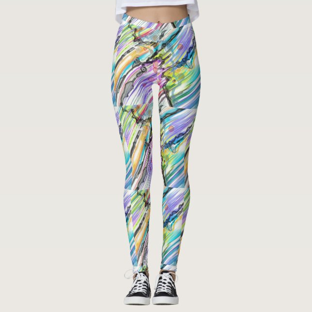 LEGGING CATEGORIA CINCO SUANDO DESIGN ABSTRATO ART (Frente)
