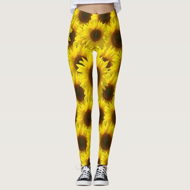 Legging Cativador de girassol (Frente)