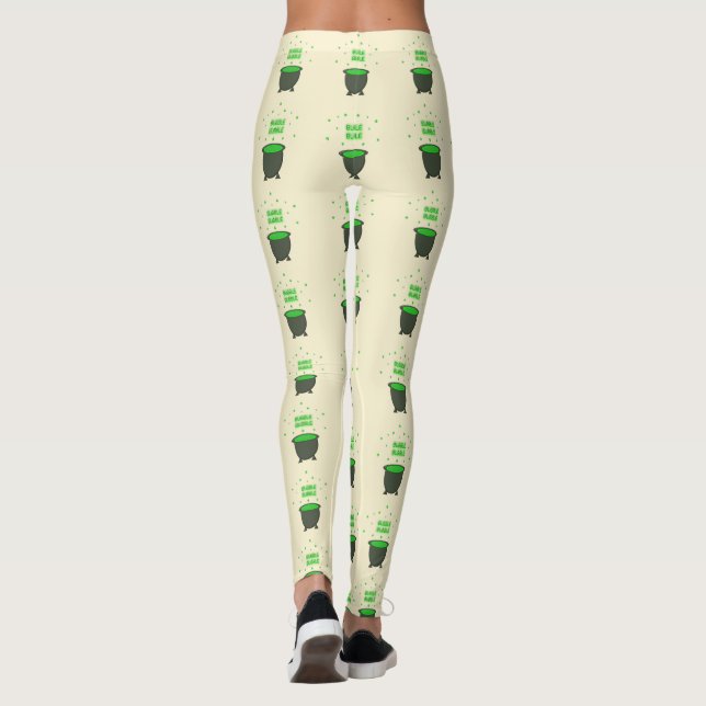 Legging Cauldron e Bubbling Green Brew Halloween (Verso)