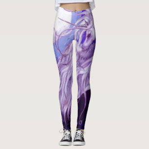 Legging Cavalo azul roxo lunar de Pegasus das luas dos