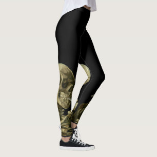Legging Caveira com cigarro aceso de Vincent van Gogh