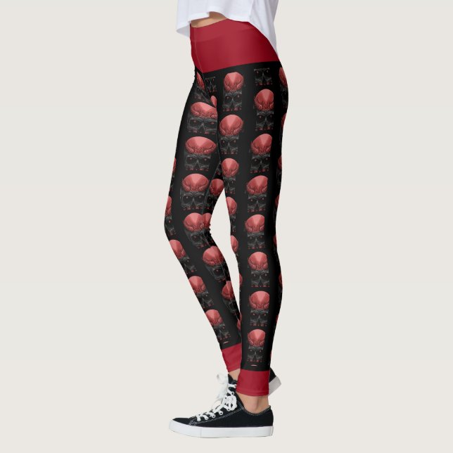 Legging Caveira do Halloween (Esquerda)