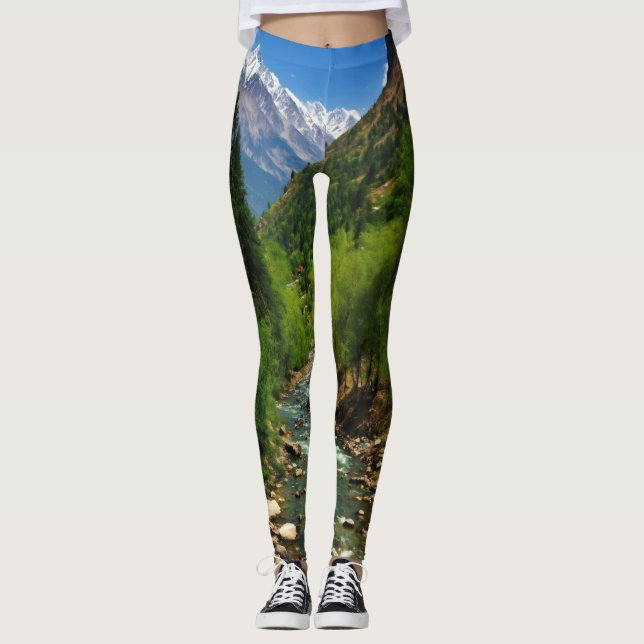 Legging "Caxemira: Encadeado por Jannat Nazir Leggings" (Frente)