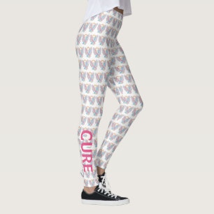 Legging CDH: Sensibilização Fita Esperança Curva Pernas