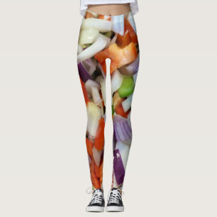 Legging Cebolas e pimentas de Bell