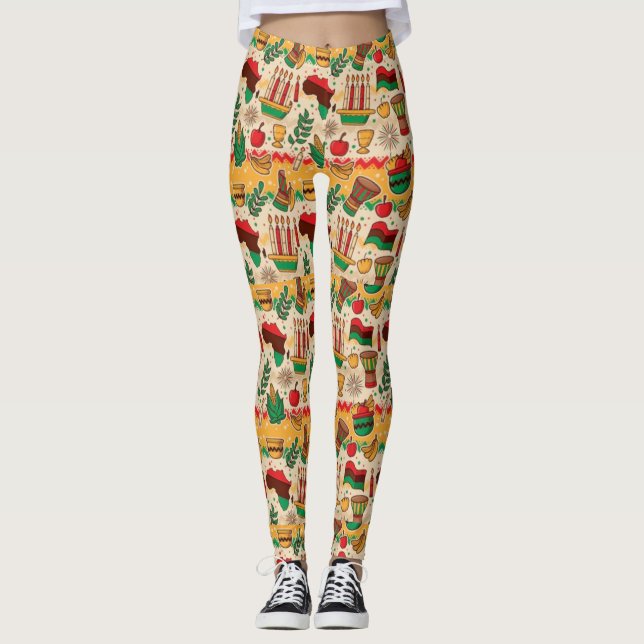 Legging Celebração de Kwanzaa (Frente)