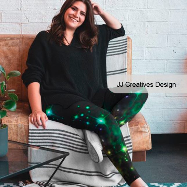 Legging Celestial Art night sky e estrelas (Criador carregado)