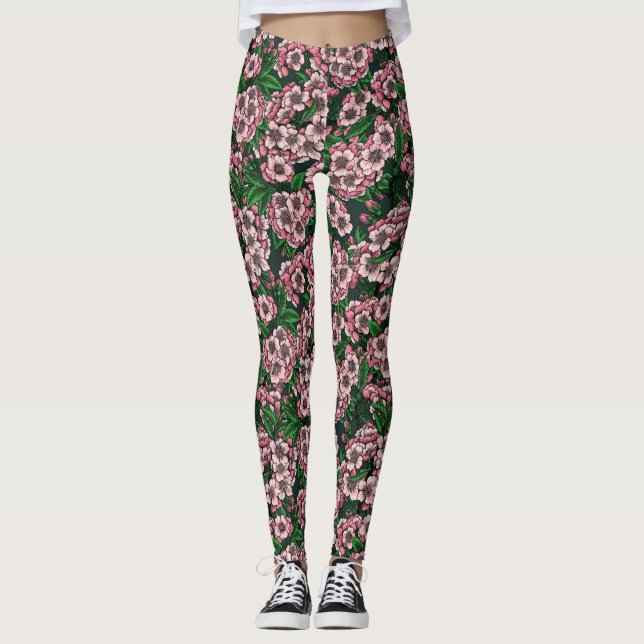 Legging Cereja floresce 2 (Frente)