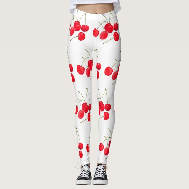Legging Cerejas fruta Summer Sweet Natural (Frente)