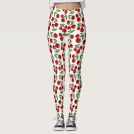 Legging Cerejas Vermelhas por todo o lado