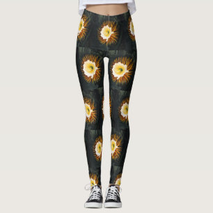 Legging Cereus Noturno Antigo que Floresce à Noite Arte Gó