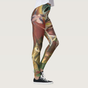 Legging Cervo na Floresta por Franz Marc, Arte Fina Vintag