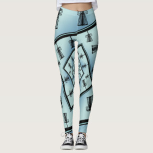 Legging Cestos de Golfe de Disco Rotação