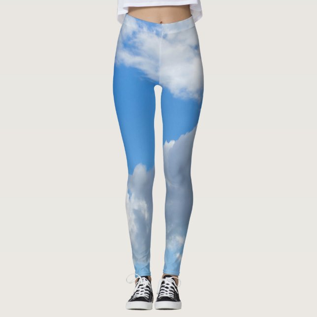 Legging Céu azul e nuvens (Frente)