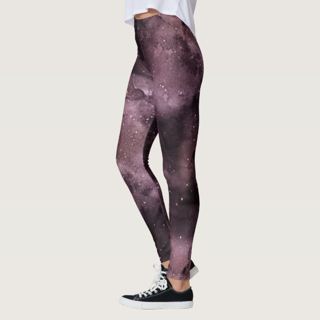 Legging Céu Celestial Aquarela Roxa   (Esquerda)