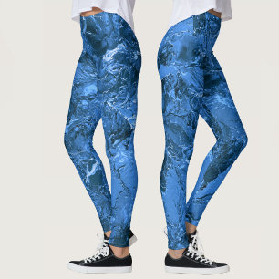 Legging Céu e Mar Azul Mármore