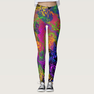 Legging Céu Espacial Sob A Água