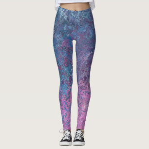Legging Céu no Abstrato de Tinta de Álcool de Dusk