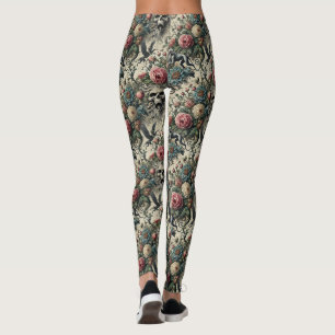 Legging Chamada para a Galeria da Noite - Vitoriano Gótico