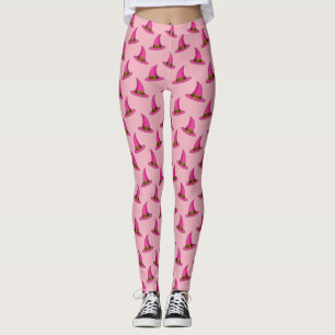 Legging Chapéu de Bruxa Rosa