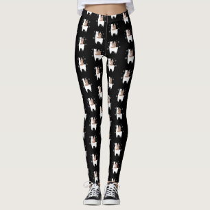 Legging Chapéu engraçado do papai noel do lenço do Nata