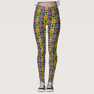 Legging Charactos de Dia das Bruxas Pequenos Zombies