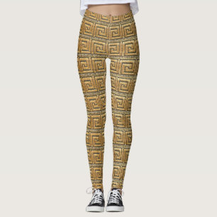 Legging Chave Grega Dourada