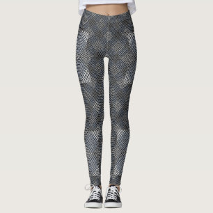 Legging Checker padrão diagonal 2tones.bx4x4 BLK BG