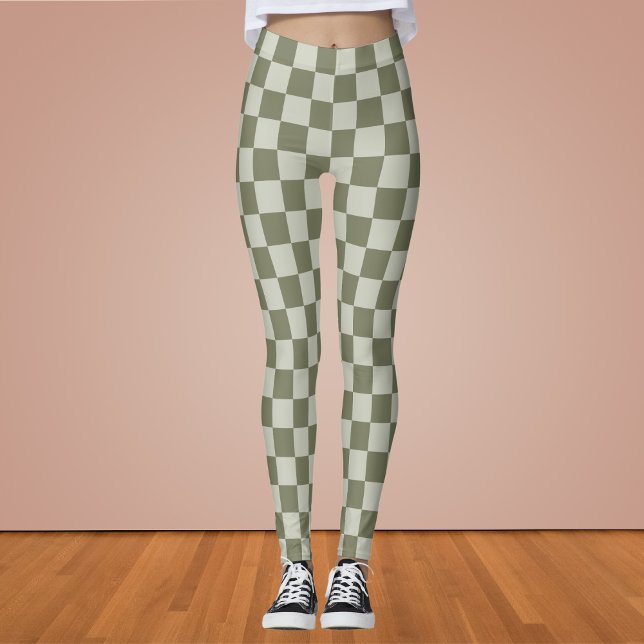Legging Checkerboard verde de sábado (Criador carregado)