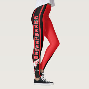 Legging Cheerleader vermelho monograma