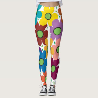 Legging Cheio Abstrato floral