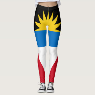 Legging Cheio da bandeira de Antígua