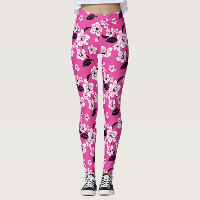 LEGGING CHERRY BLOSSOM - SAKURA (PINK) (Frente)