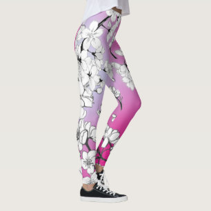 Legging Cherry Blossoms Yoga Ajustado magro Sakura YOG