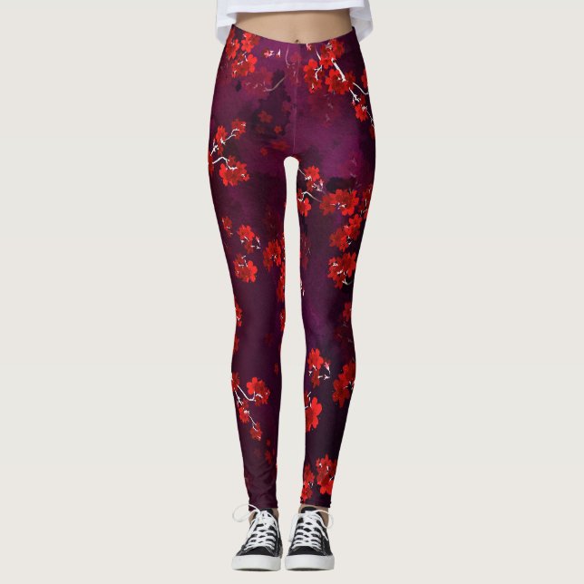 Legging Cherry Flower 3 (Frente)