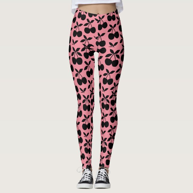 Legging "Cherry Pop Silhouettes" (Frente)