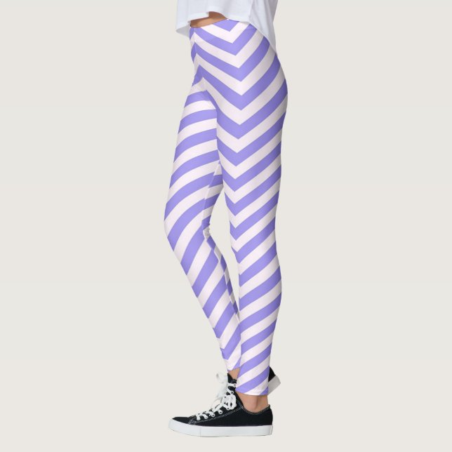 Legging Chevron Roxo (Esquerda)