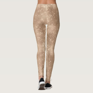 Legging Chic Champagne Dourado Sparkle Glitz Natal