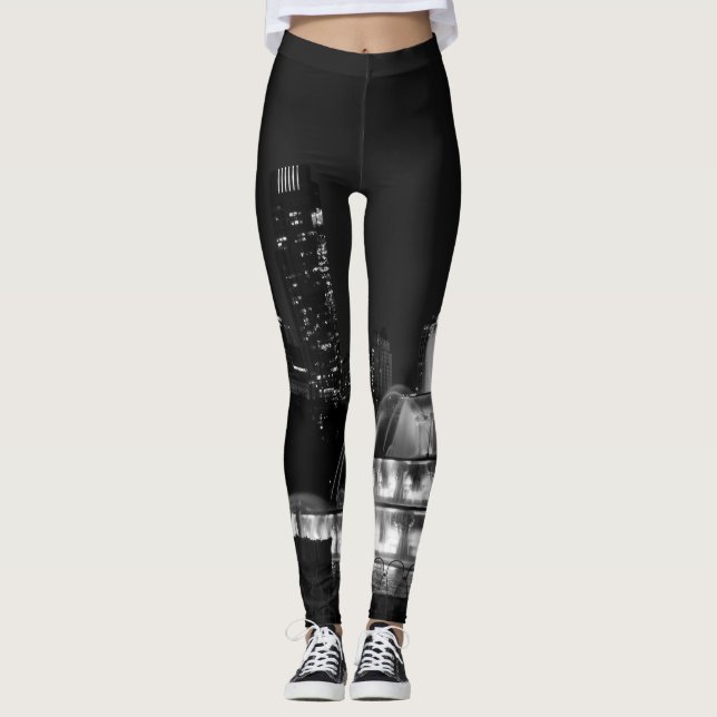 Legging Chicago Grant Park Tons de Cinza (Frente)