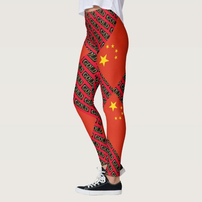 LEGGING CHINA DOURADA (Esquerda)