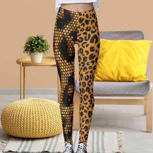 Legging Chita Leopard Wildlife Cat Patterna Animal Pele