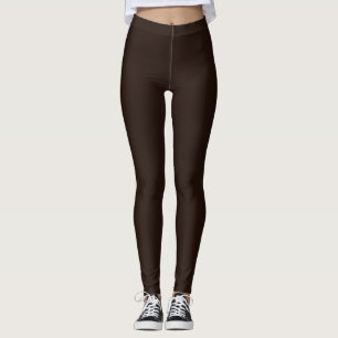 Legging Chocolate escuro, castanho escuro sólido