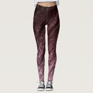 Legging Chocolate para o vermelho-martelo para o ouro rosa