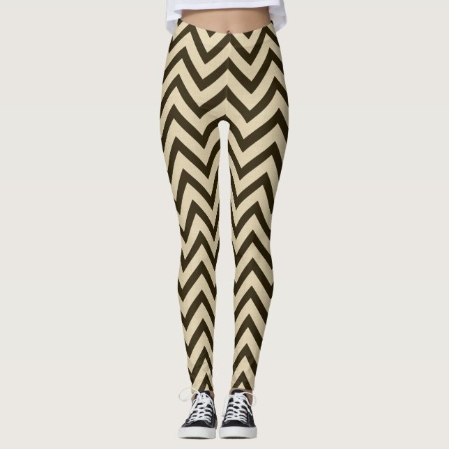 Legging Chocolate Spice Moods Chevrons (Frente)