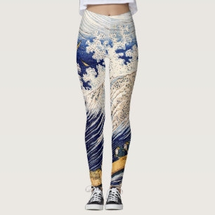Legging Choshi na província de Simosa por Hokusai
