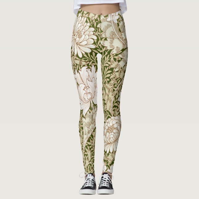 Legging Chrysanthemum Dourado, William Morris (Frente)