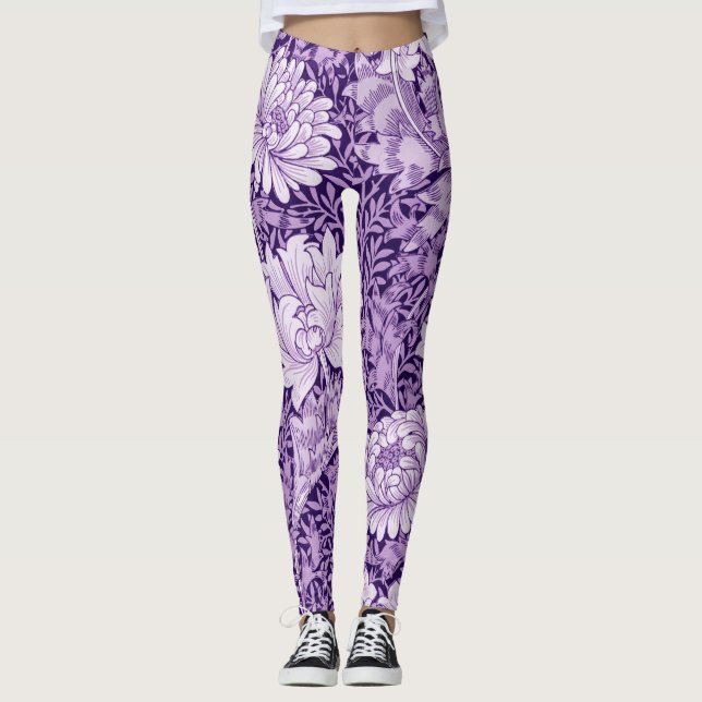 Legging Chrysanthemum Purple, William Morris (Frente)