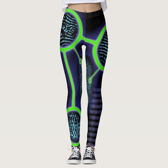 Legging Ciência da identificação por impressão digital (Frente)