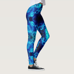 Legging Ciência de DNA azul