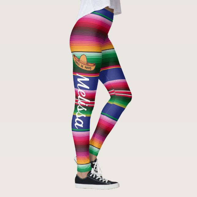 Legging Cinco de Mayo Serape, nome do padrão (Direita)